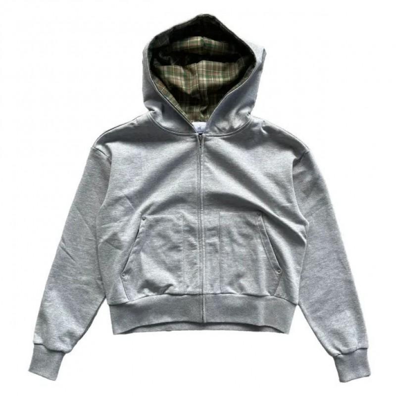 Y2K Streetwear Hooded Zip-Up Sweatshirt Loose