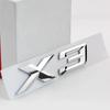 For BMW X1 X2 X3 X4 X5 X6 X7 GT Logo Emblem Rear Trunk Badge 3D ABS Chrome Black Car Sticker Decals