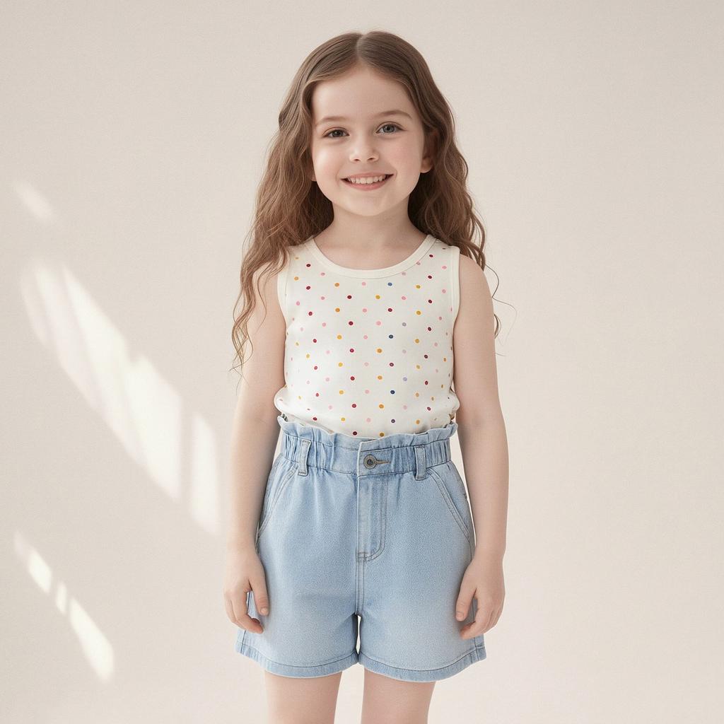 Summer Children's Pure Cotton Vest, Pure Cotton Class A Children's Thermal Vest, Sleeveless Bottoming Underwear for Men, Women and Older Children