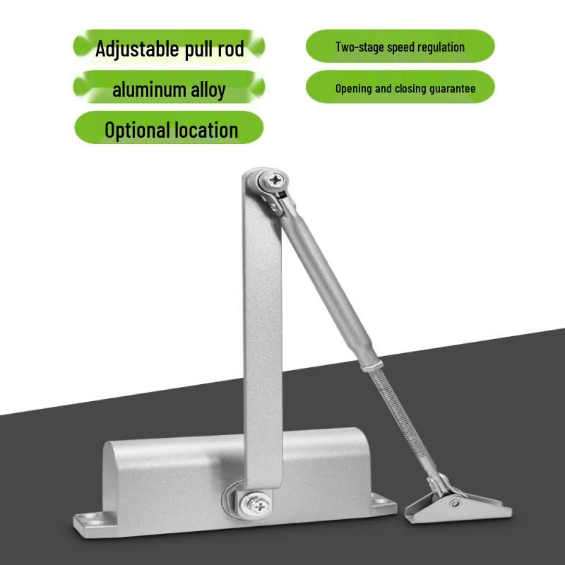 Large Automatic Door Closer with Hold-Open Function