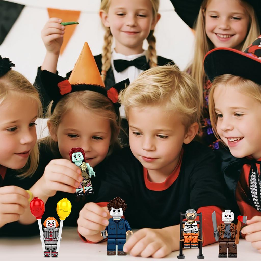 Halloweenský adventní kalendář s 24 dárky, Halloweenský adventní kalendář s hororovými postavičkami, Halloweenské odpočítávání