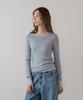 HANE Mellow Slim Knit Top_Blue Latte