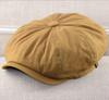 Men's Retro Cotton Linen Beret - Breathable British Style Duckbill Cap for Spring/Summer