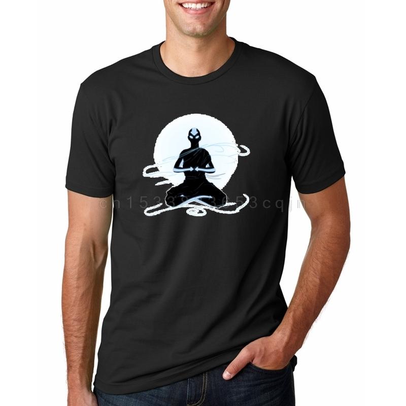 Mens T Shirt Avatar The Last Airbender Aang And Appa Anime Badass Tee