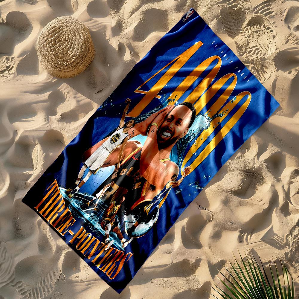 Steph Curry S Modernes Kunstwerk Strandtuch Schnelltrocknend Weiche Mikrofaser Bequem Leicht Geeignet für Schwimmen, Fitnessstudio, Camping, Yoga Urlaub
