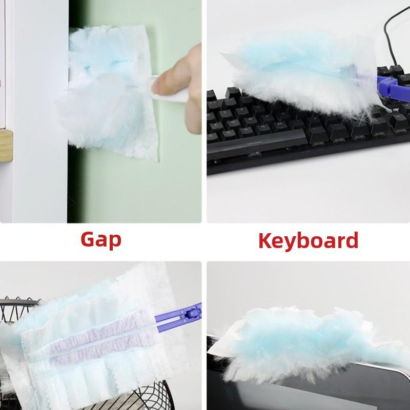 10 Count Disposable Duster Refills Compatible with Swiffer Duster
