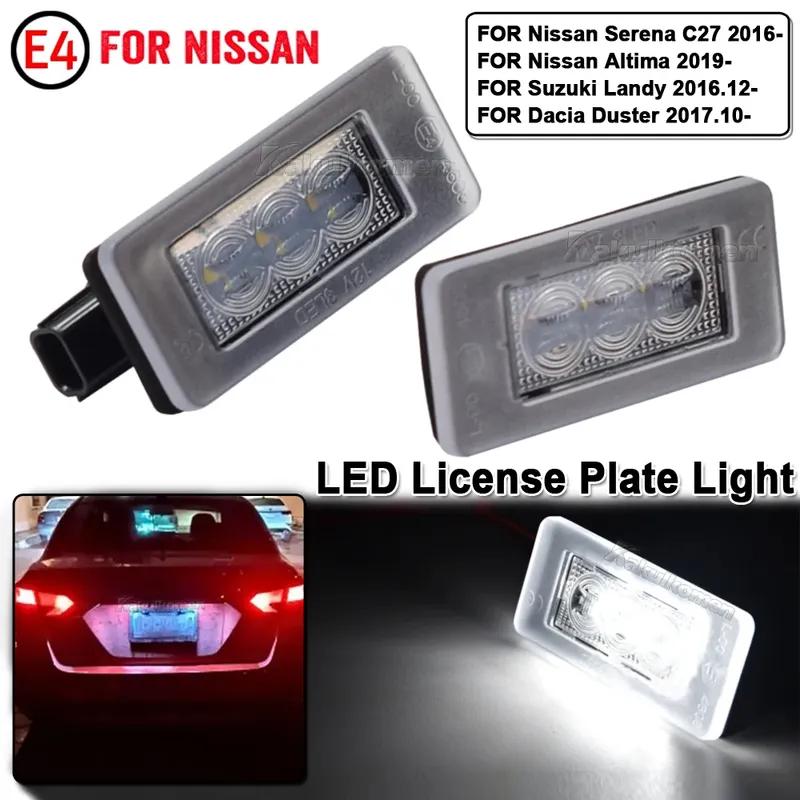Led License Plate Lights For Nissan Qashqai MK3 J12   Serena MK5 C27 2016-up For Dacia Duster 2 2018-up Auto Tail Lamps