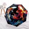 1 PC Automatic Folding Umbrella - Koi Fish Pattern, Portable & Foldable Design with 8 Ribs, Christmas Birthday Gifts