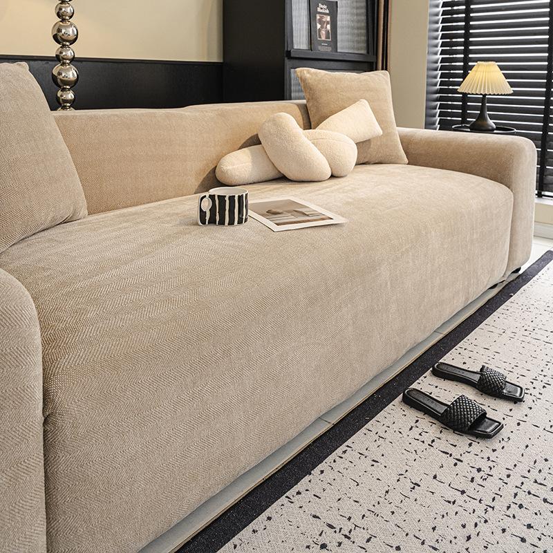 Retro Herringbone Sofa Cover Universal All Inclusive Thickened Anti Cat Scratch Elastic Cover Anti Slip Sofa Protective Cover