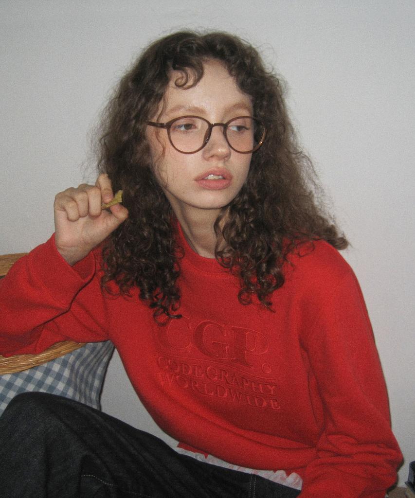 CGP (Women) Square Logo Sweatshirt_Red