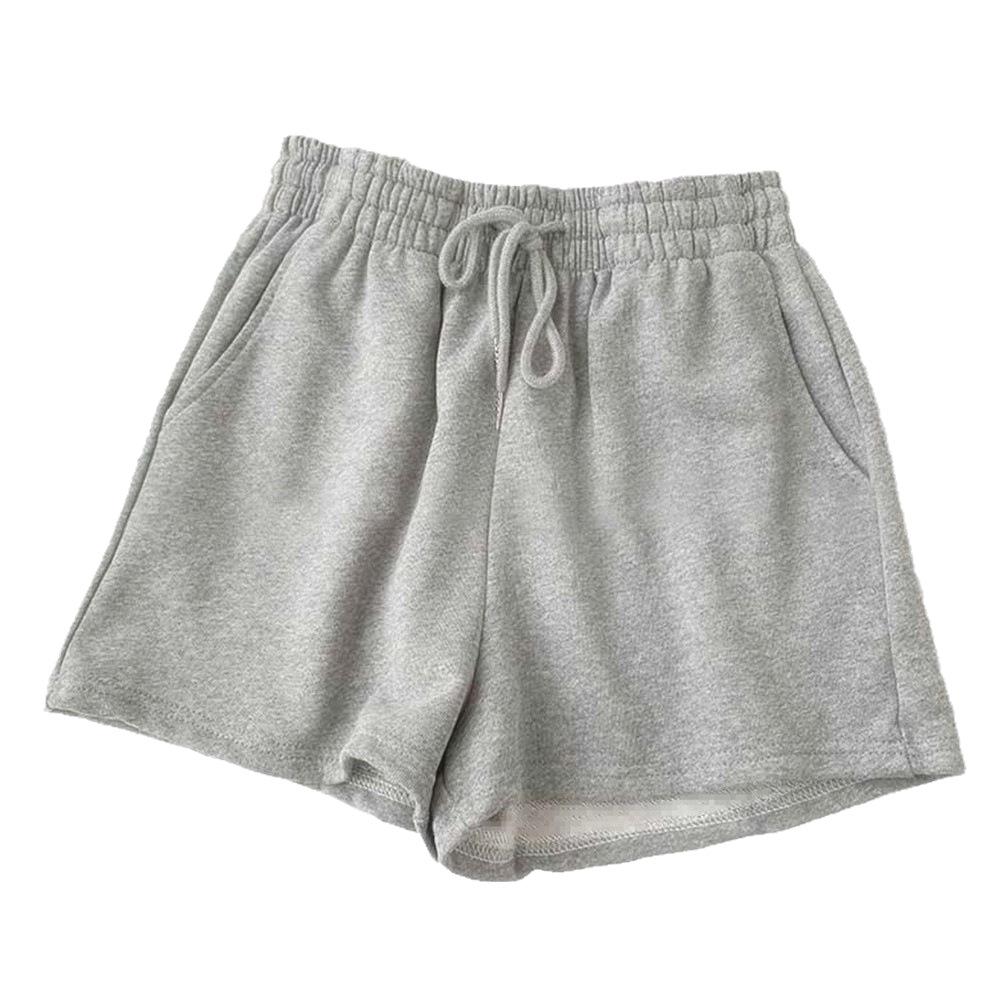 Shorts de Pierna Ancha de Color Sólido de Cintura Alta para Mujer de Verano – Tallas Grandes, Ligeros, Corte Holgado, Estilo Deportivo Casual