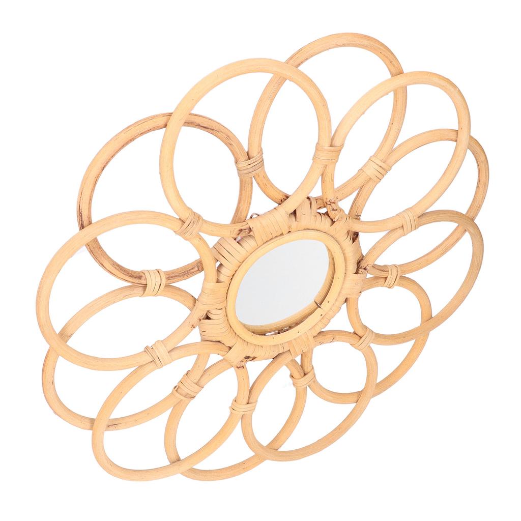 Boho Spegel Vintage Stil Hög Klarhet Premium Material Mycket Hållbar Utsökt Platsbesparande