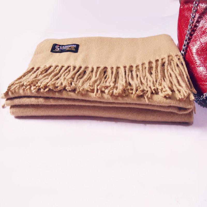 Wool Scarf for Women Autumn and Winter Warm Tassel Large Shawl Winter Scarf Solid Color Cashmere Scarf Imitation Cashmere Scarf