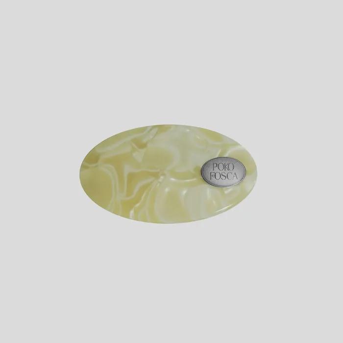 Hairpin_OVAL BARRETTE(Ivory)