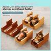Handmade Wooden Sushi Plate With Divided Compartments For Japanese And French Cuisine Presentation