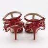 VALENTINO GARAVANI Rock studs pumps ankle stripe Red Patent leather Women Used