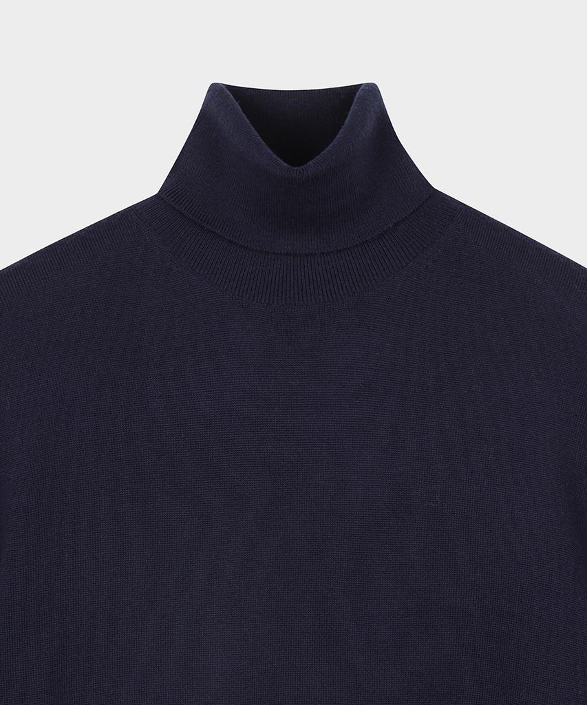 BROOKS BROTHERS Merino Wool Turtleneck Sweater (Navy) (Bbwumf4323Qew)