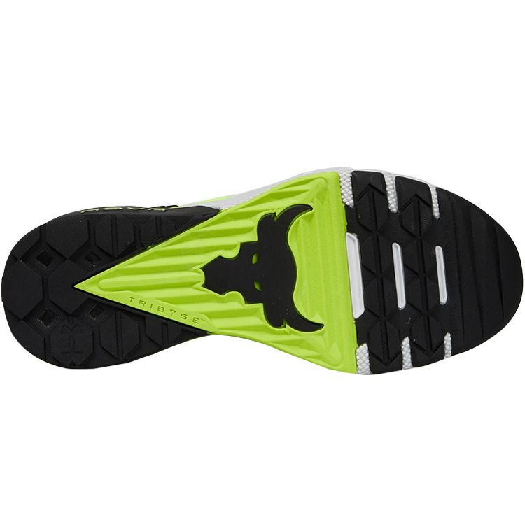 Under Armour Project Rock 3 Giallo Alta Visibilità Nero Scarpe da Ginnastica da Uomo 3023004-306