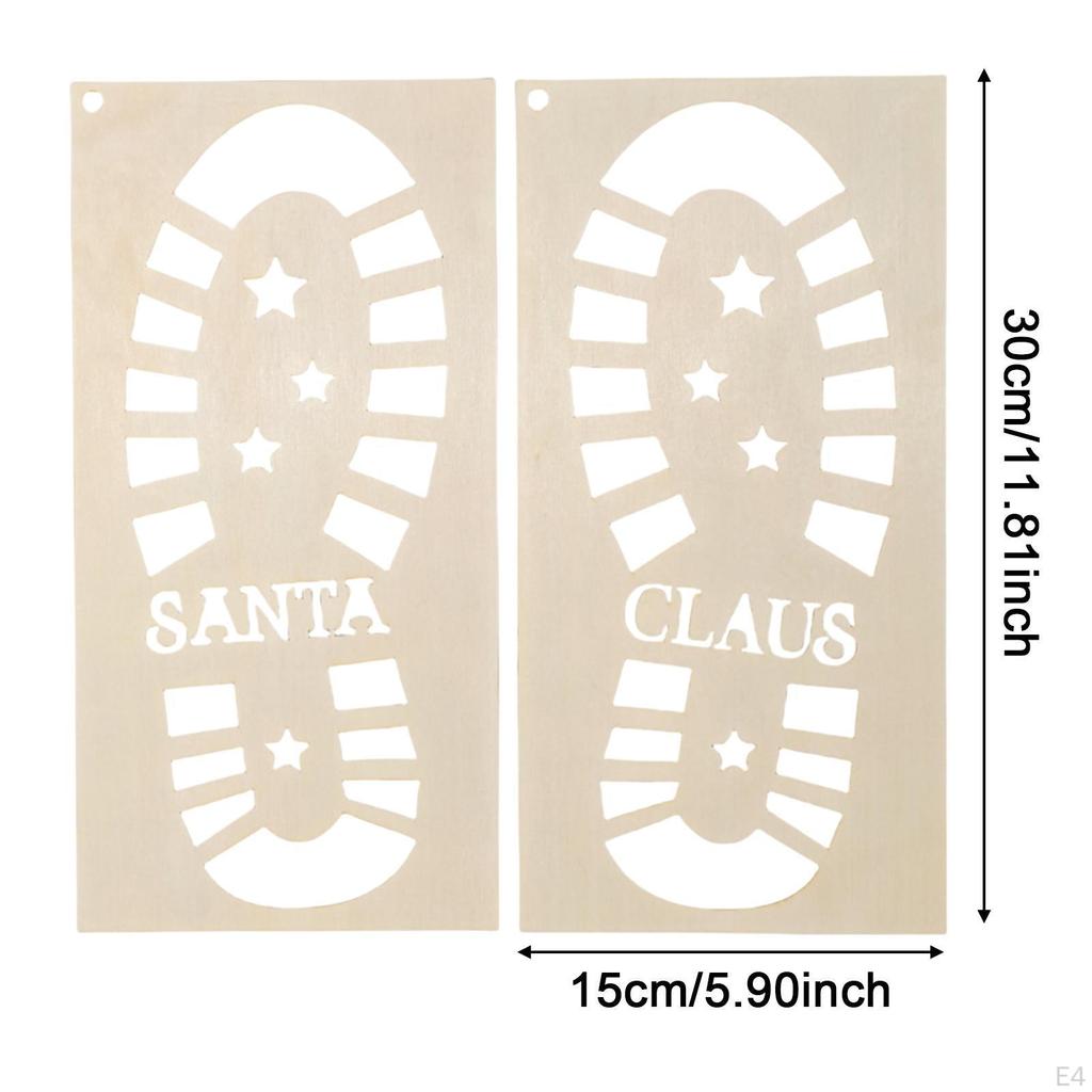 Christmas Santa Claus Painting Stencil, Creative Hollow Out Boots
