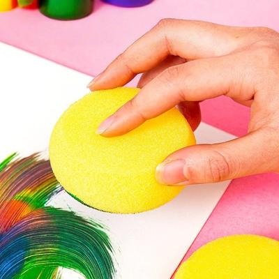 12 ks/balení Kulatý tvar Keramická pěna Házecí Houba absorbující vodu Sochařství Hrnčířské nástroje Příslušenství Barvení Čištění