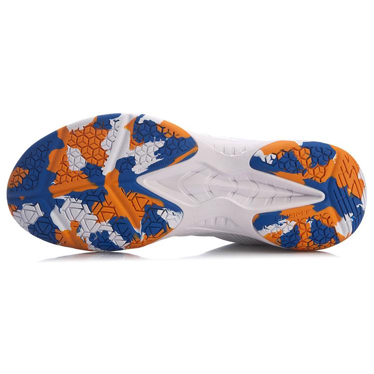 New LiNing Sound Waves 2 Generations Slip-Resistant Breathable Low-Top Badminton Shoes Unisex White Blue AYTR009-1