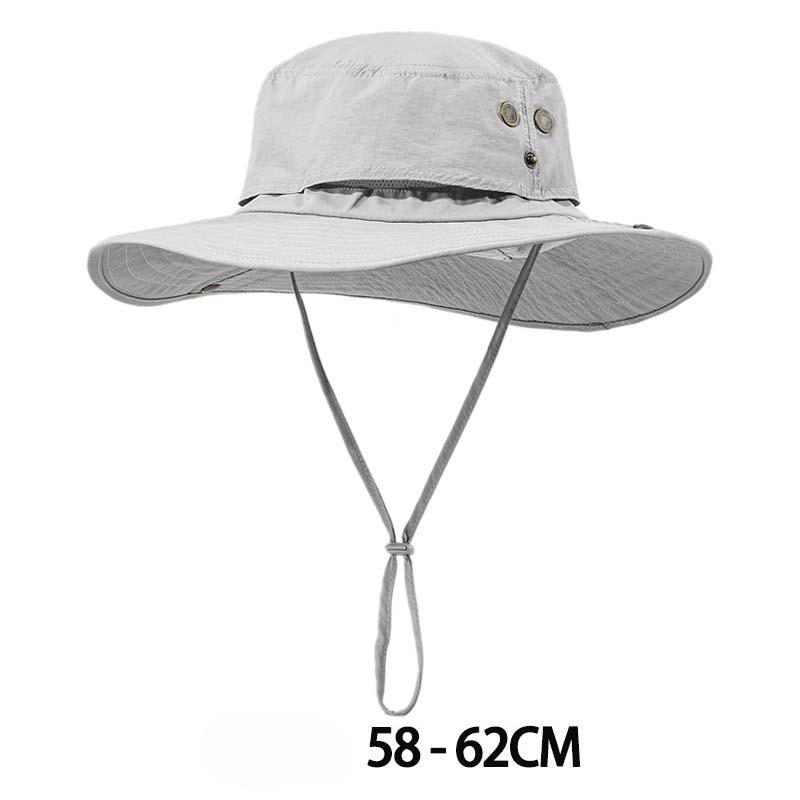66Cm Big Size Quick Drying Fishman Hat Summer Outdoor Hiking Hat Men'S Uv Protection Wide Brim Sun Cap Women'S Foldable Sun Hat