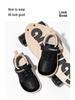 HOBIBEAR Kinder Breite Kopf Atmungsaktives Stoffobermaterial Lässige Laufschuhe für Frühling & Herbst