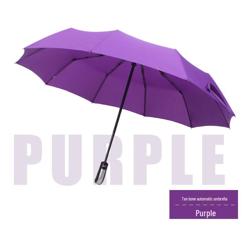 FMBZ Semi-Automatic 10-Rib Pongee Folding Umbrella