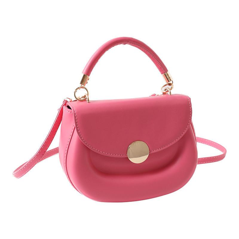 2023 New Candy-colored Pu Leather Crossbody Bag For Women