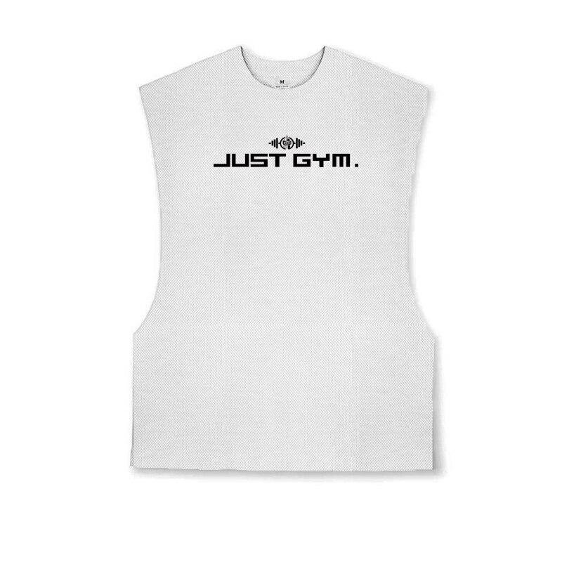 Muscleguys Letní sporty Fitness Tričko bez rukávů Kulturistika Rychleschnoucí vesta Pánský tréninkový oblek Běh atletický top ze síťoviny