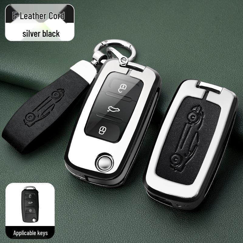 Metal Key Shell for Volkswagen Models: New Sagitar, Lavida Plus, Tayron, Tuon, Tiguan L, Bora, Magotan