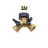 Solid Brass Garden Hose Splitter Brass Hose Connector Quick Connector  Outdoor Faucet