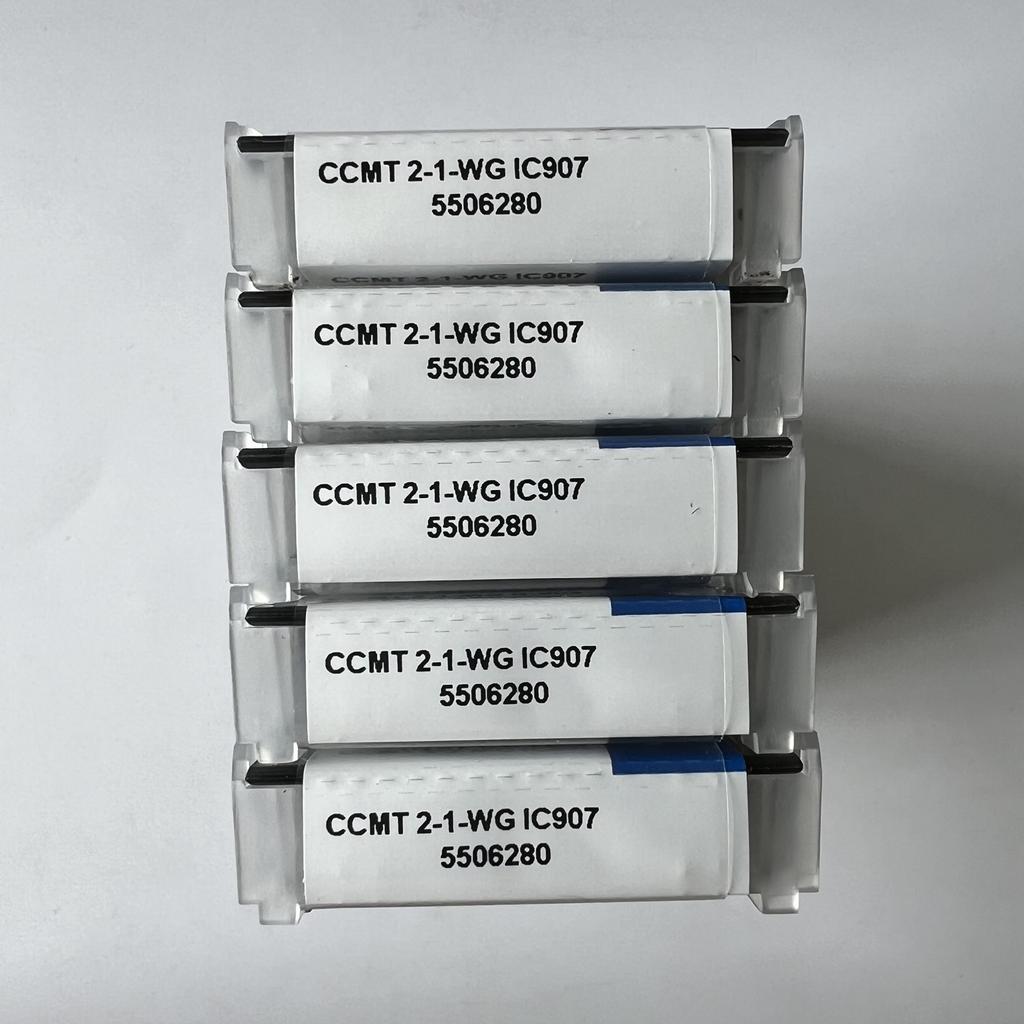 ISCAR / CCMT060204-WG IC907 / Industrial indexable Carbide Inserts 10 Pcs