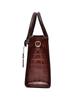 Women's European & American Style Crocodile Handbag: Large Capacity Shoulder & Crossbody Bag