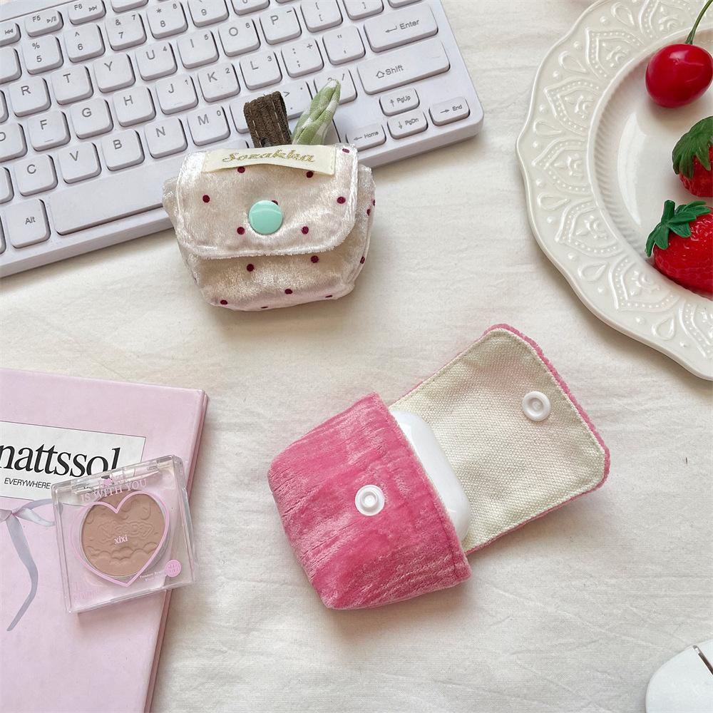 Cute Design Suitable for Apple Airpods Headphone Bag Storage Bag, Wireless Headphone Protective Cover Dustproof