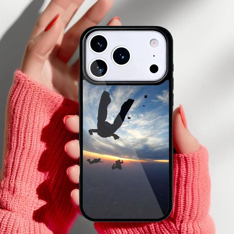 Paragliding Sport Phone Case for iPhone 17 Air 16e 15 14 13 Pro Max Back Cover for 12 11 Pro Coque