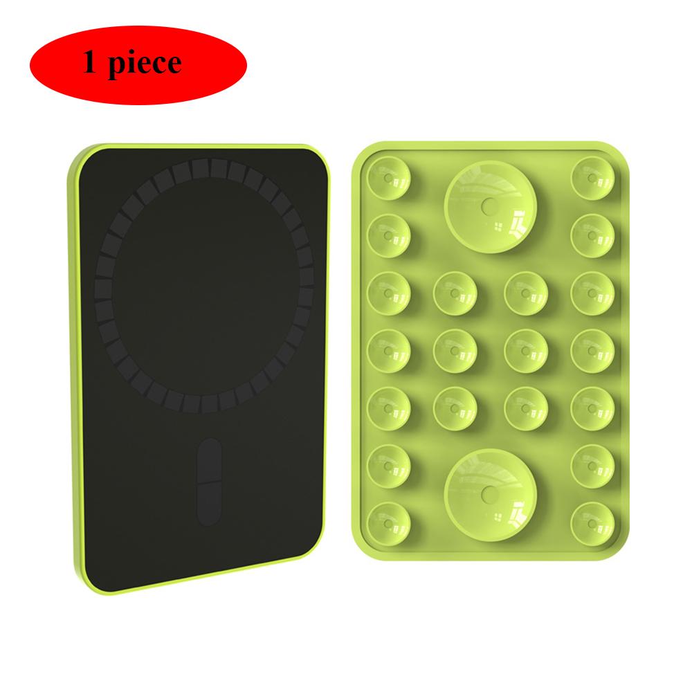 Multi Functional Magnetic Phone Holder with Silicone Suction Cup Portable Handheld Person Stand For Magsafe iPhone 16-12 Mount