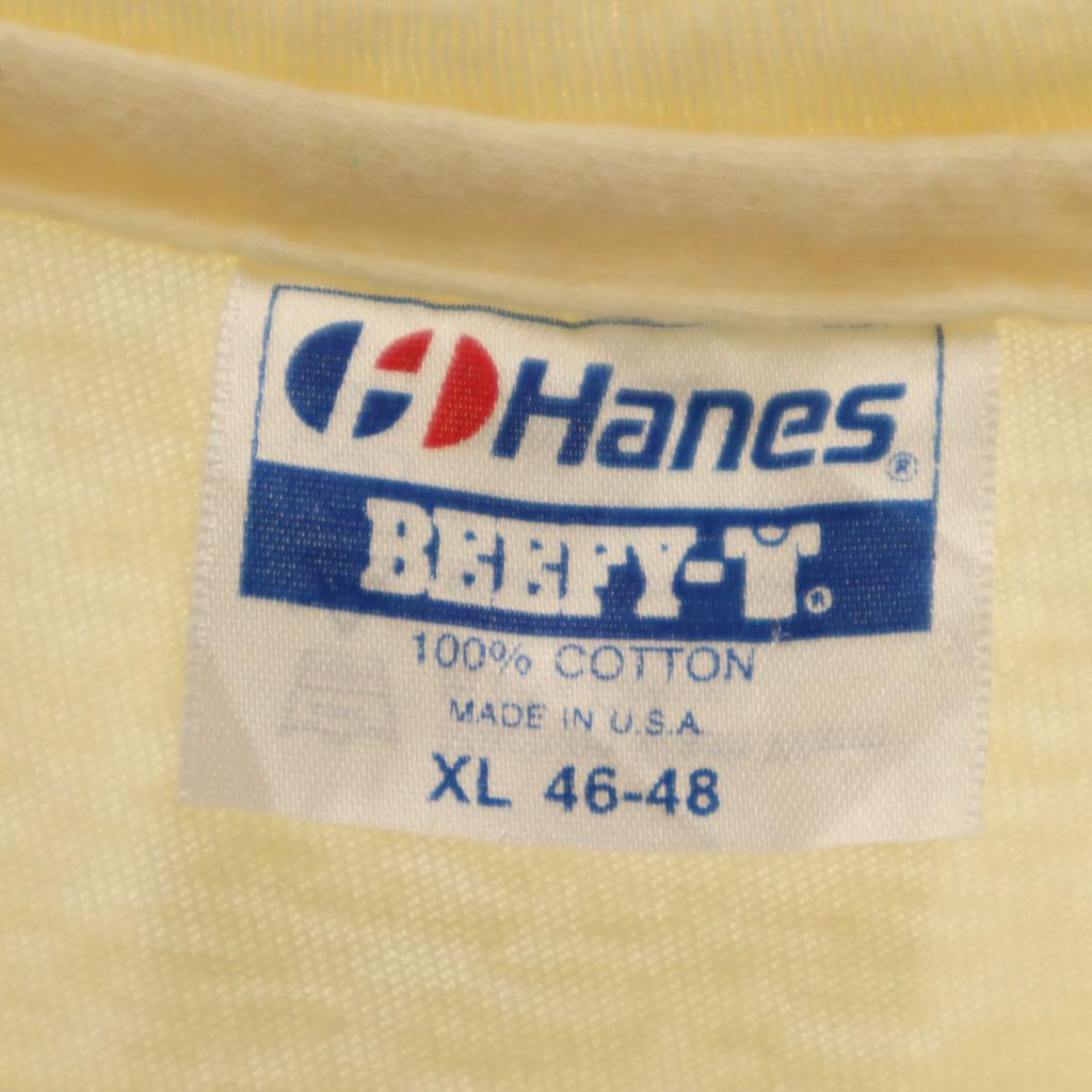 HANES 80s 90s Made In USA Old SIERRA CLUB Orangutan Print Short Sleeve T-shirt Men's Used