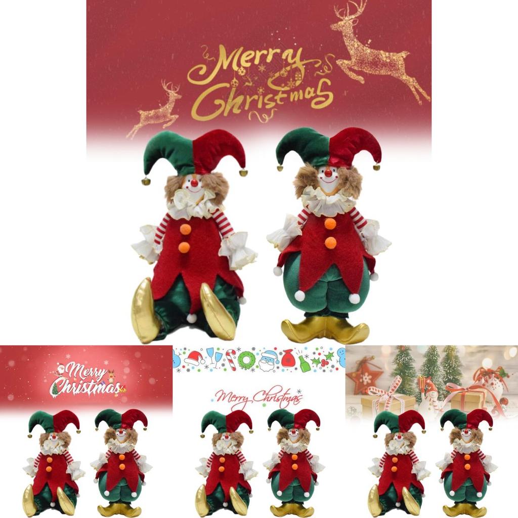 Charming Clown Figurine For Christmas Festivities Beautifully Handmade For Joyful Decor