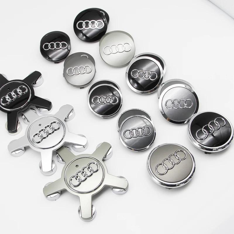 2026 4Pcs 4F0601165N 60-135mm ABS Wheel Hubcap Cover For AQ4 Q7 Q5 Q3 A6 C7 A7 A5 A4 B9 A3 8V 8P Rim Replacement Tuning Accessory