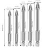 5Pcs Wear-resistant Triangular Drill Bit Four Side Cross Hex Drill Carbide Drill Bit  Glass