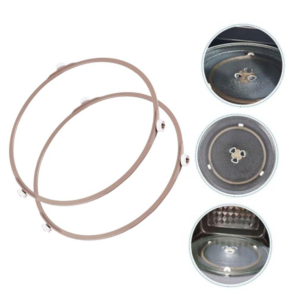 Replacement 2 Pack Microwave Turntable Ring 14mm Wheel Circular Roller 178mm