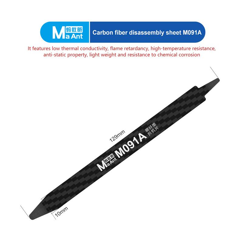 

MaAnt M091 Carbon Fiber Non Magnetic LCD Screen Prying Tools Set for Mobile Phone Maintenance Electronics Disassembly Hand Tools