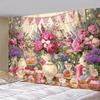 2D Pink Tea Party Backdrop Afternoon Photography Background