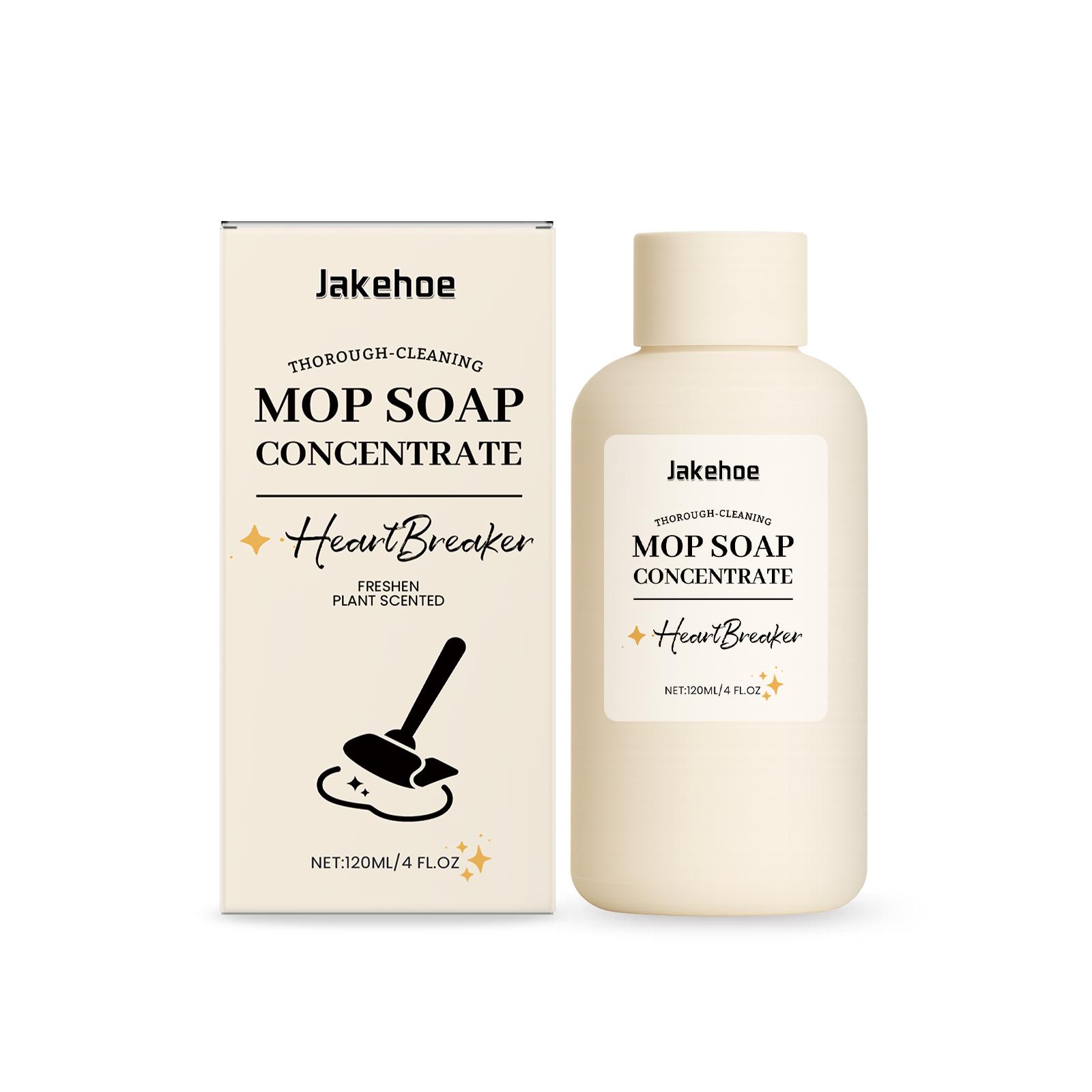 

Jakehoe Бытовой очиститель для пола, Быстрое удаление пятен для деревянных полов и плитки, Осветляющий и полирующий раствор для мытья шваброй, Нежный аромат 120 мл