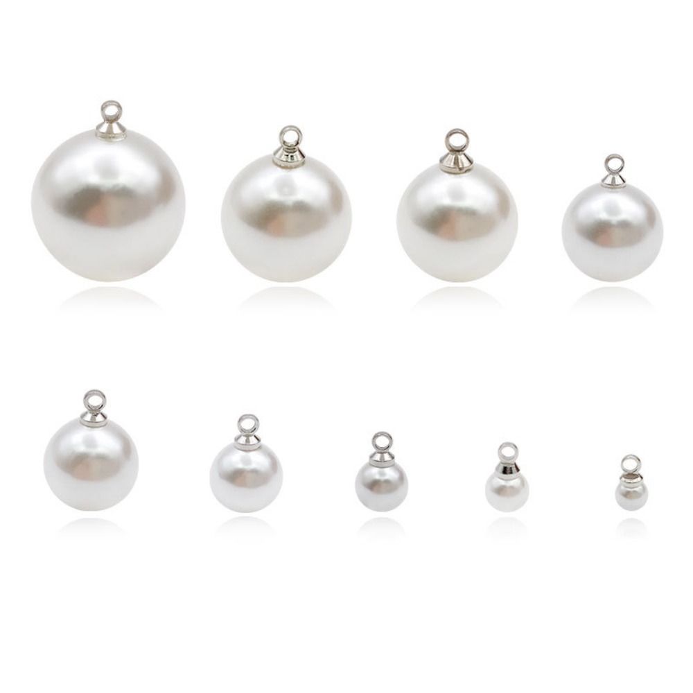 10PCS ABS Artificial Pearl Handmade DIY Dangle Earrings Pendant Jewelry Imitation Pearl Men