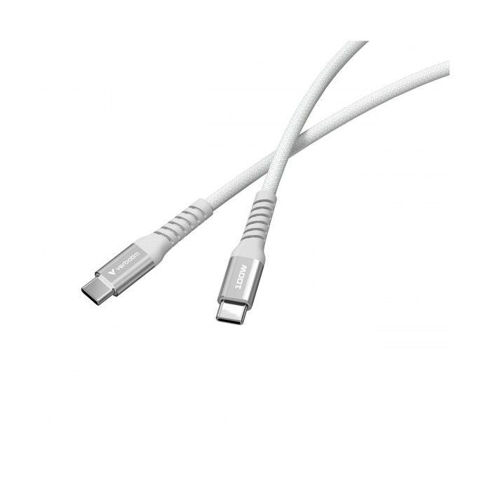 VERBATIM CABLE USB-C/USB-C 100W GRIS