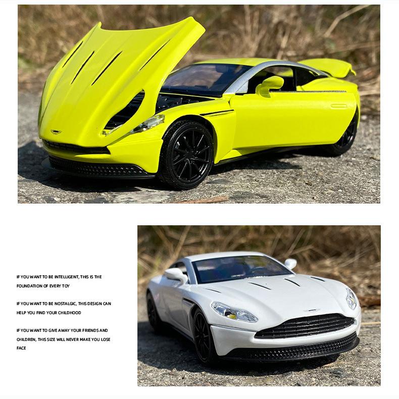 1:32 Scale DB11 AMR Diecast Racing Model Cars Toy Cars, Alloy Pull Back Toy Car with Sounds and Lights Toy for Girls and Boys Kids Toys