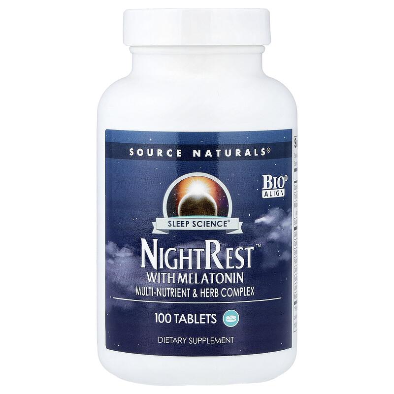 Sleep Science®, NightRest™ With Melatonin, 100 Tablets