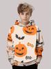 2025 Latest Halloween Series New Pumpkin Head Hoodie 3D Print Autumn Pullover Casual Comfortable Sports Parent-Child Clothing